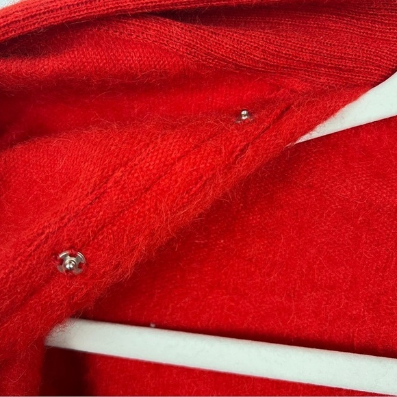 100% Alpaca Sweater Open Front Cardigan Knitwear Large - Picture 9 of 9